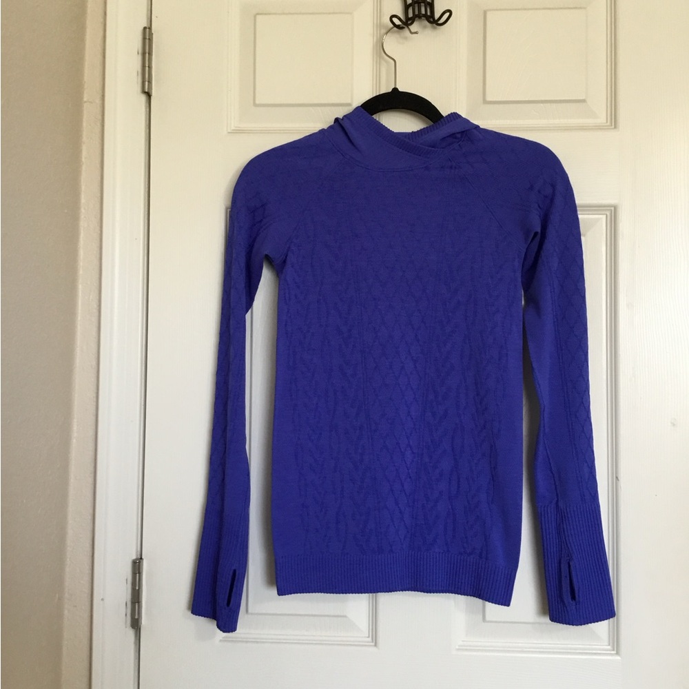 Lululemon rest less pullover hoodie blazer blue 4/6?